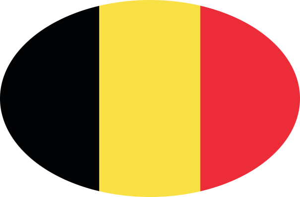 Belgische vlag Ovaal